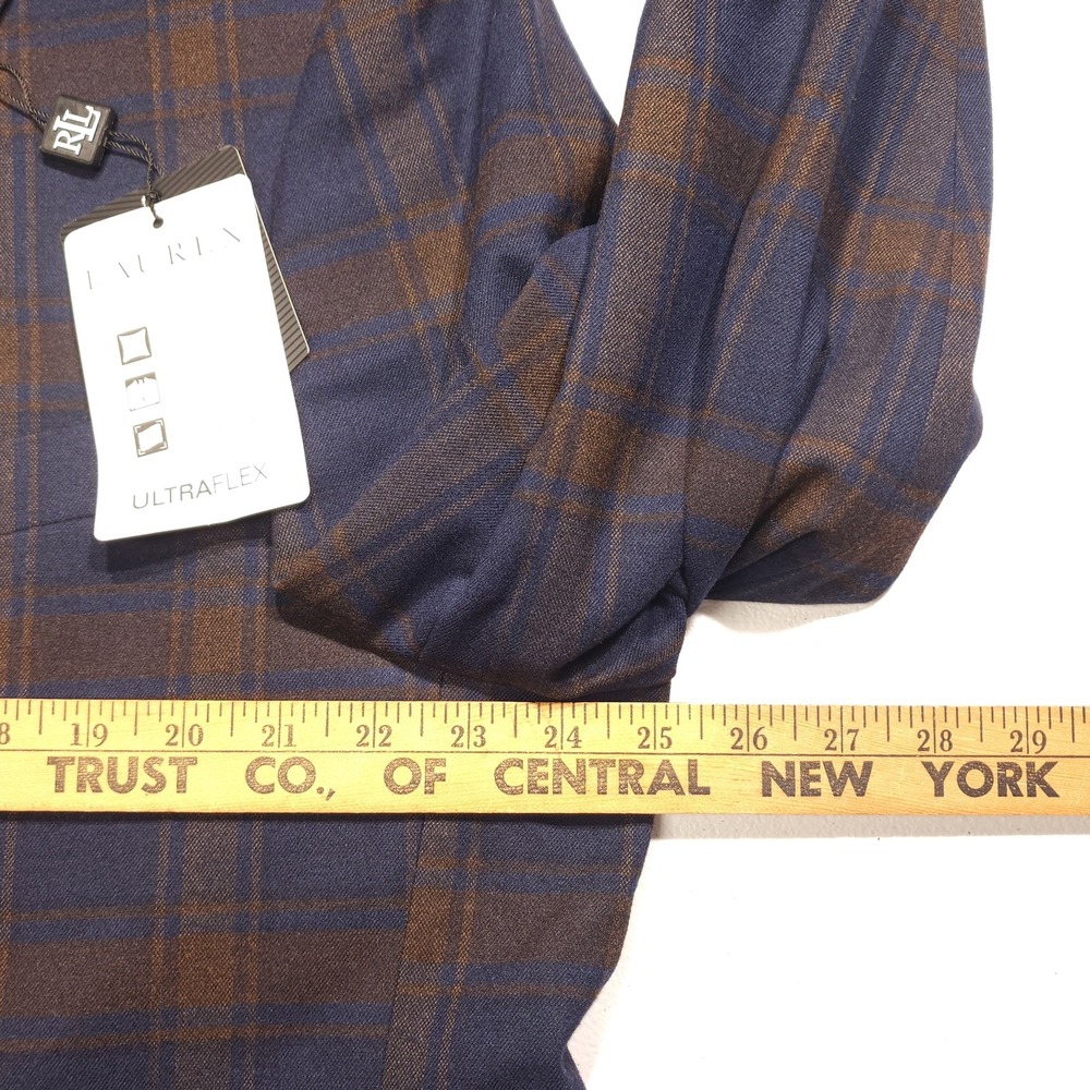 Lauren Ralph Lauren Lexington UltraFlex Men's 48R Blue Plaid Blazer NWT - Picture 12 of 16
